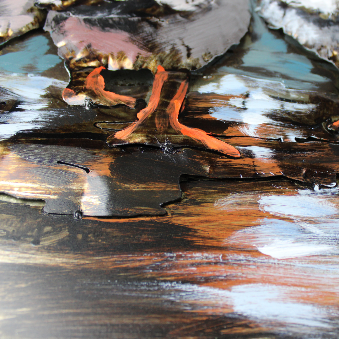 3D Schilderij Metaal - The goose – 120x80cm