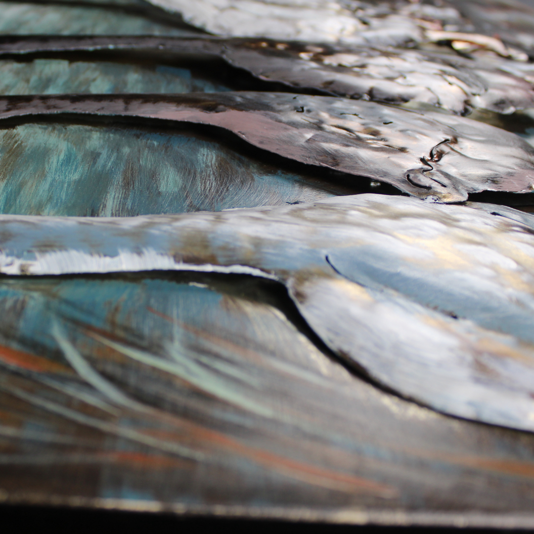 3D Schilderij Metaal - The goose – 120x80cm