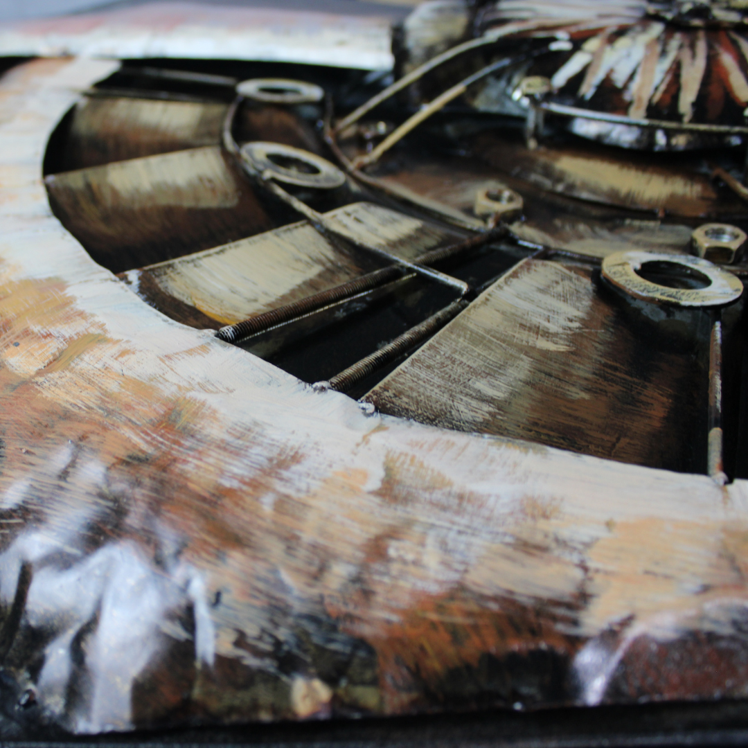 3D Schilderij Metaal - Propellor – 70x140cm