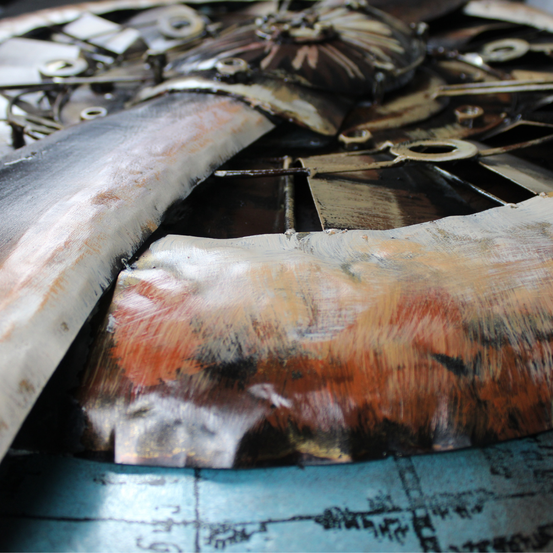 3D Schilderij Metaal - Propellor – 70x140cm