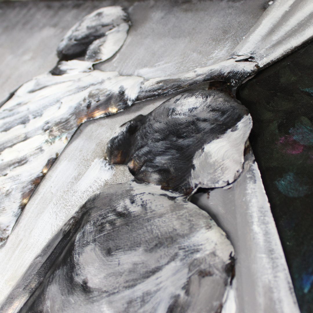 3D Schilderij Metaal - Street art – 60x150cm