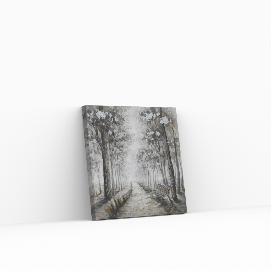 Grey winter forest