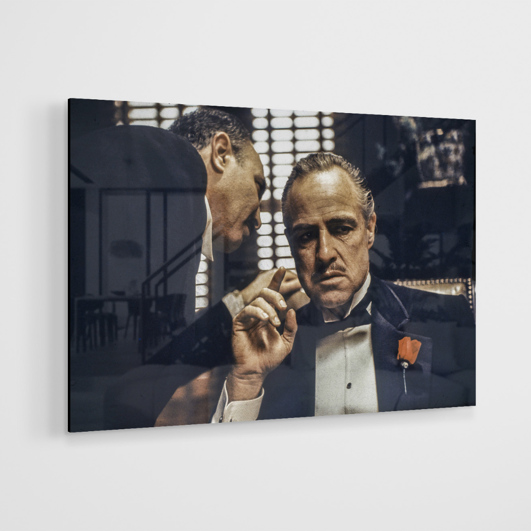 Glasschilderij - Boss - 120x80cm