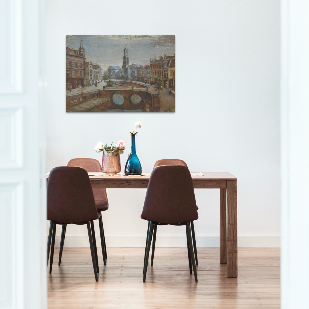 3D Schilderij Metaal - Utrecht – 120x80cm