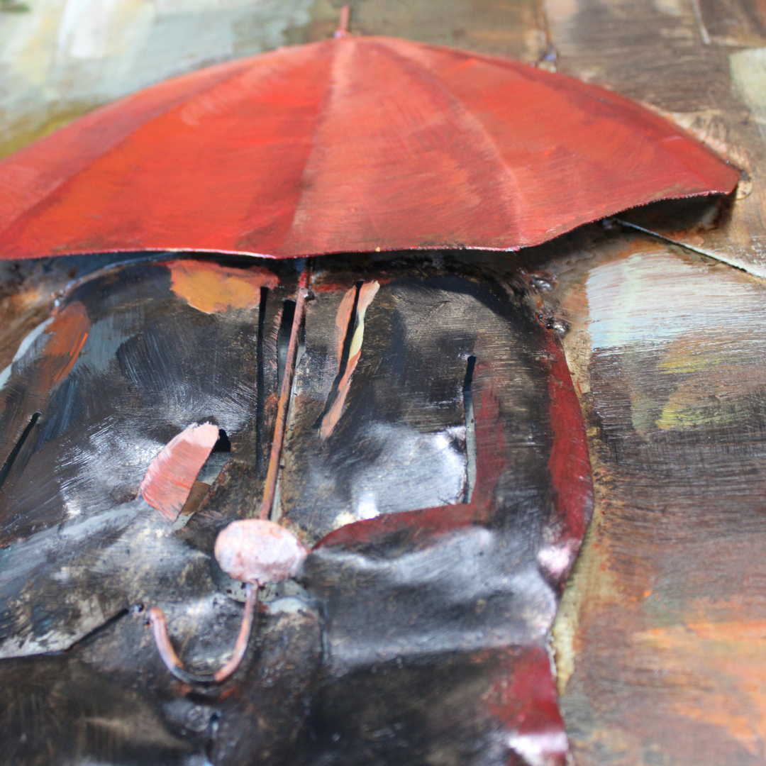 3D Schilderij Metaal - Londen – 100x100cm