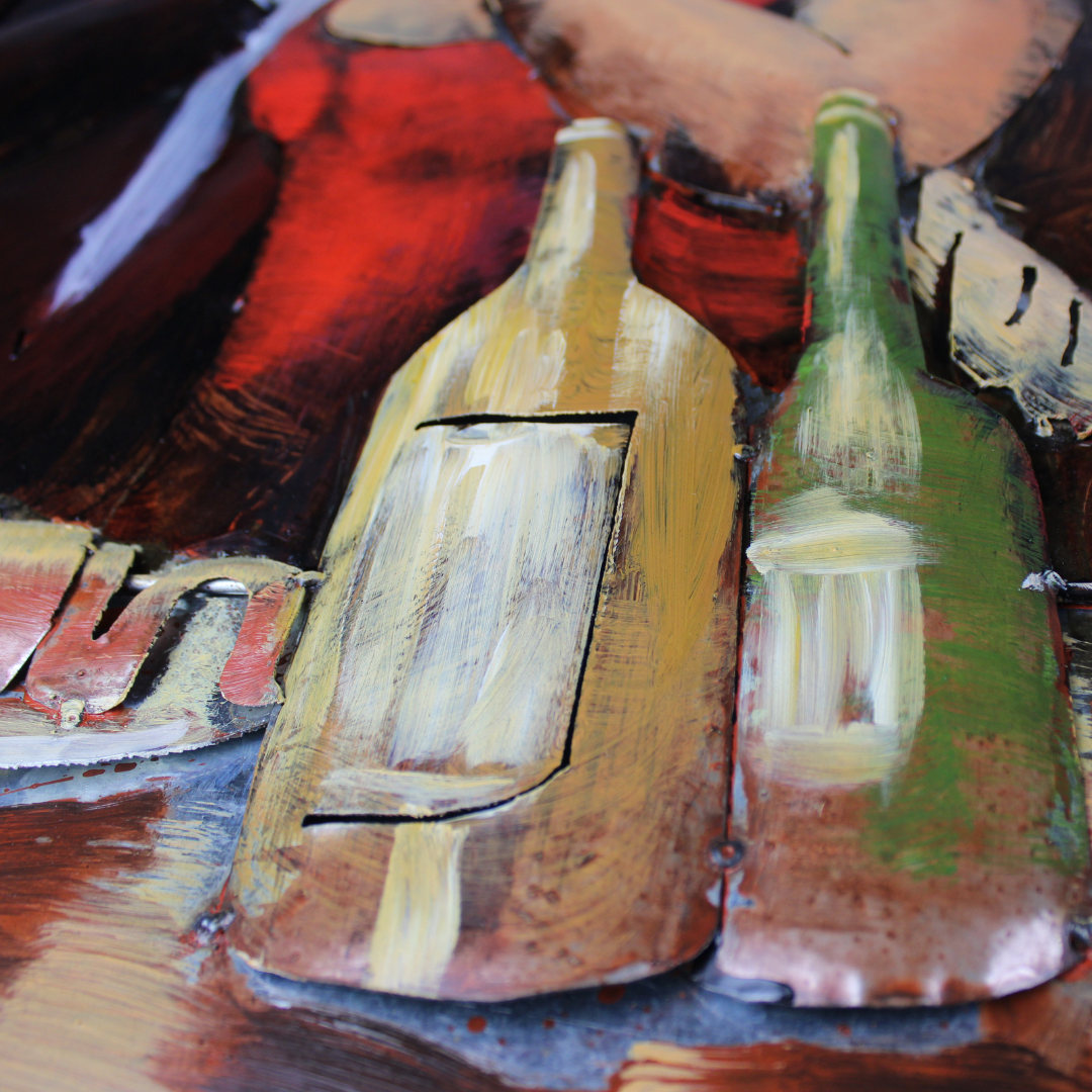 3D Schilderij Metaal - Party night – 120x80cm