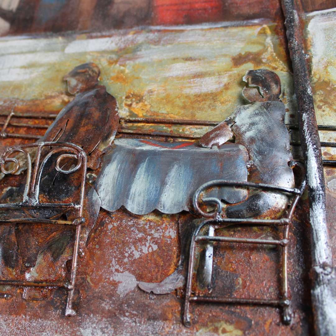3D Schilderij Metaal - The brooklyn bridge – 120x80cm