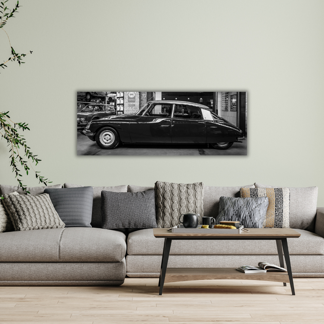 Glasschilderij - Citroën DS - 60x160cm