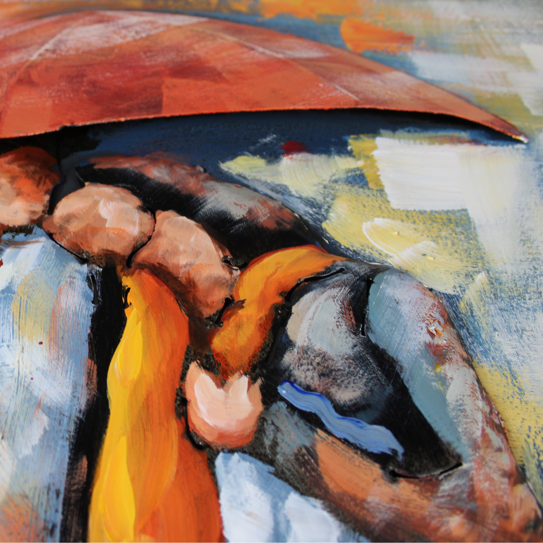 3D Schilderij Metaal - Night walk – 120x80cm