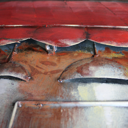 3D Schilderij Metaal - Frankrijk – 100x100cm