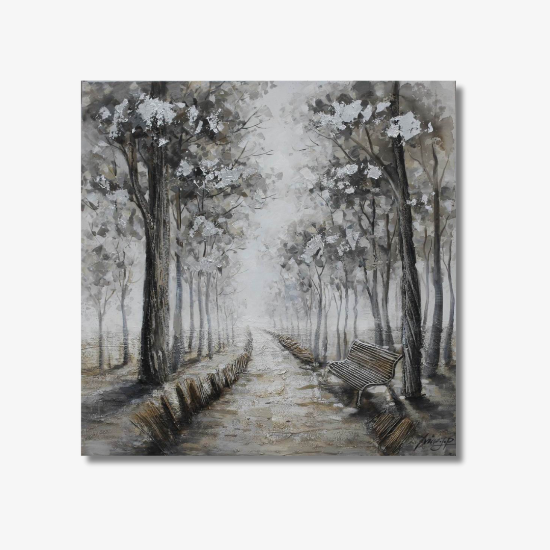 Grey winter forest