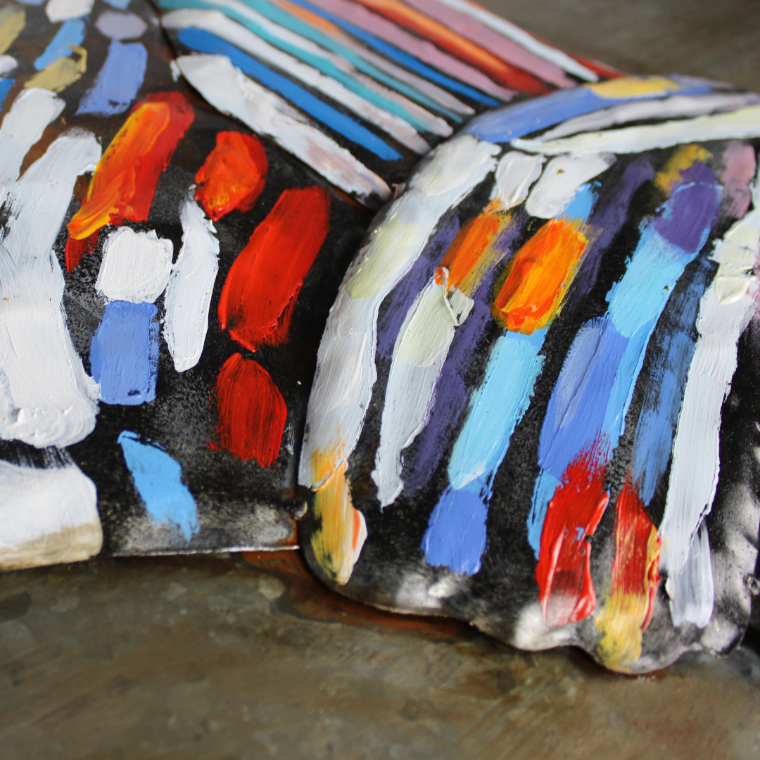 3D Schilderij Metaal - African women - 80x120cm