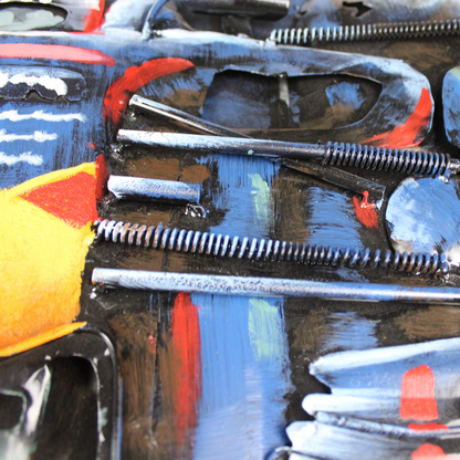 3D Schilderij Metaal - Max verstappen –  60x80cm