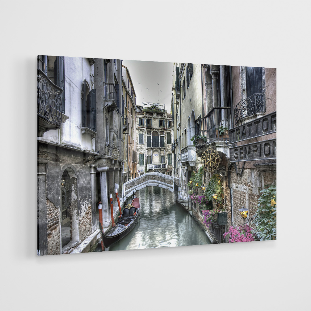 Glasschilderij - Venetië -120x80cm
