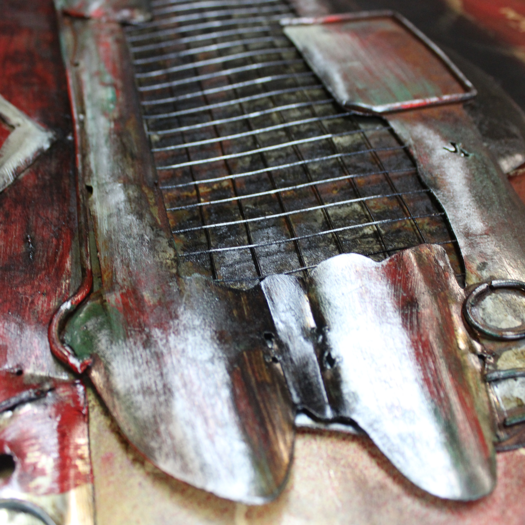 3D Schilderij Metaal - Chevrolet – 140x70cm