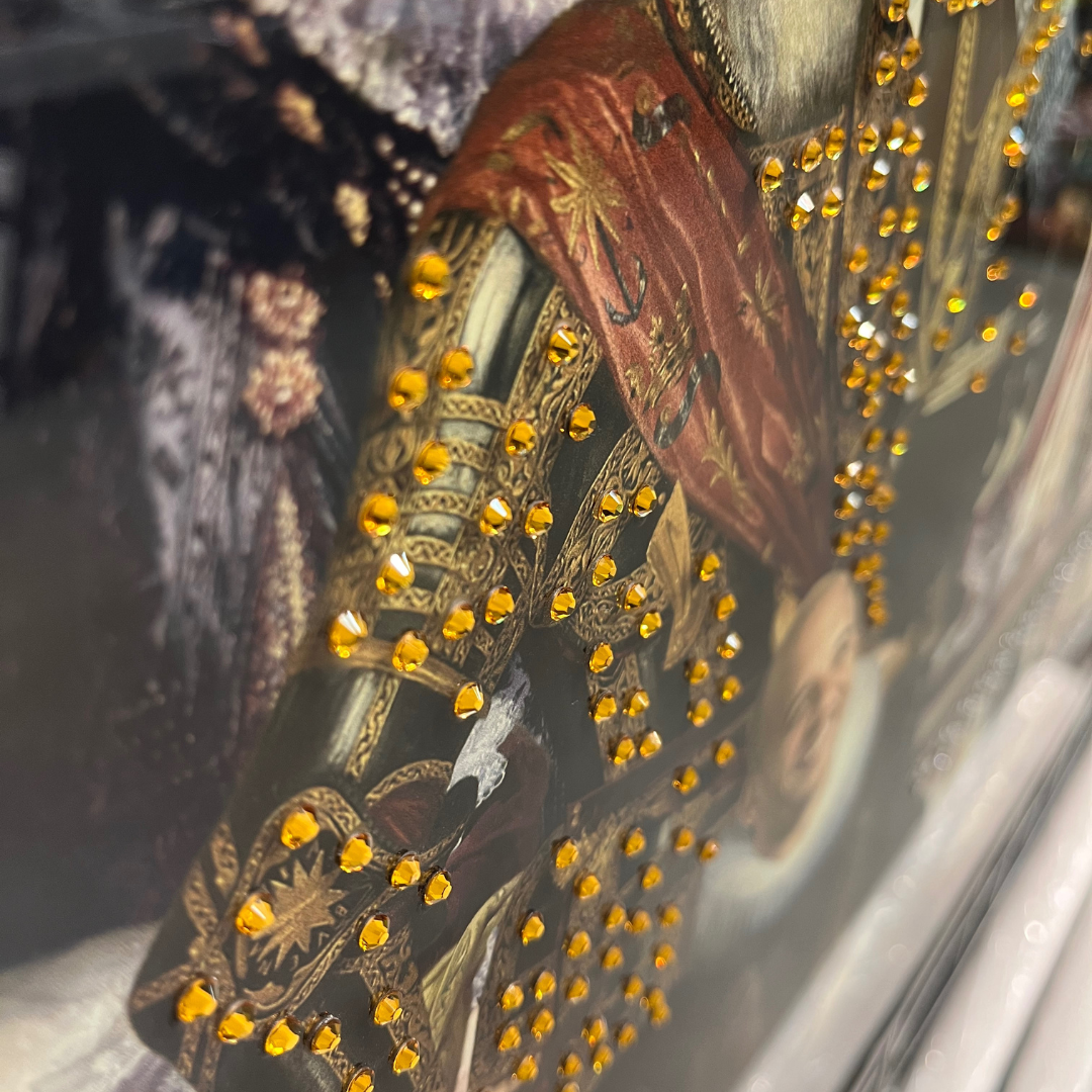 Strass Glasschilderij - Hollywood At Golden Age - 80x160cm