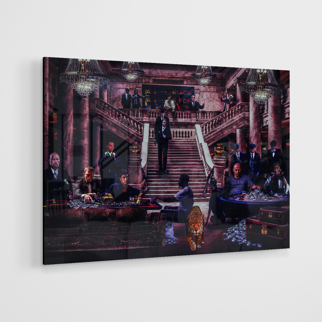 Glasschilderij - Celebrities - 120x80cm/150x100cm