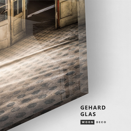 Glasschilderij - Vintage - 120x80cm