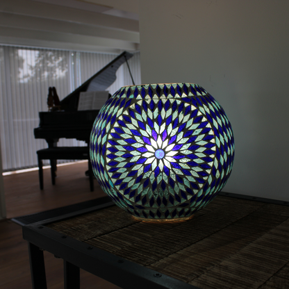 Tafellamp Ovaal Blauw