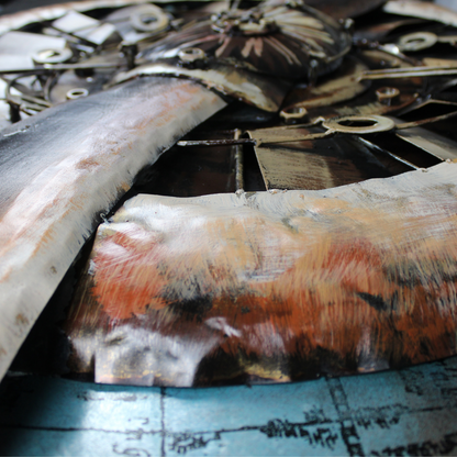 3D Schilderij Metaal - Propellor – 70x140cm