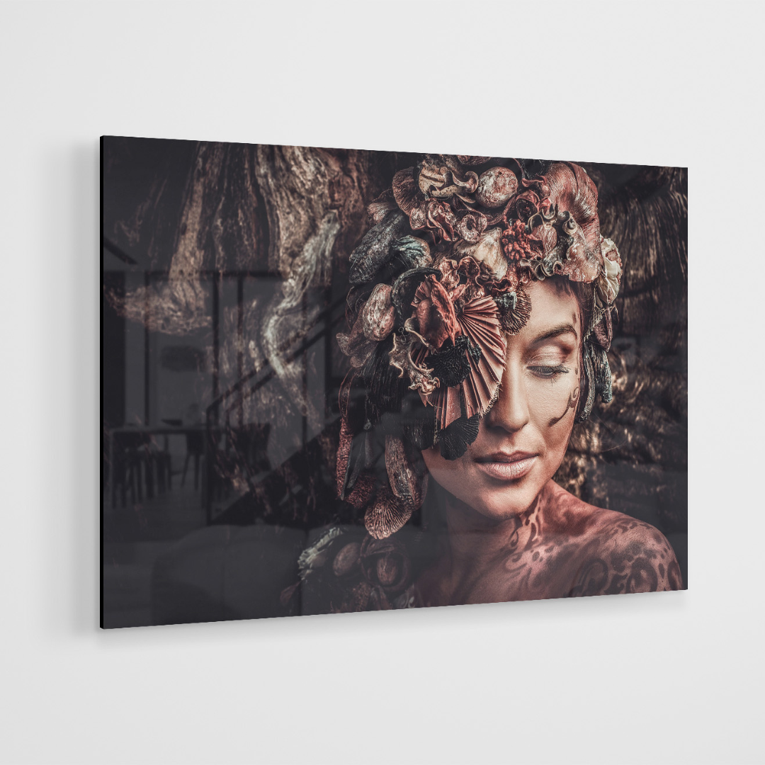 Glasschilderij - Artist - 120x80cm