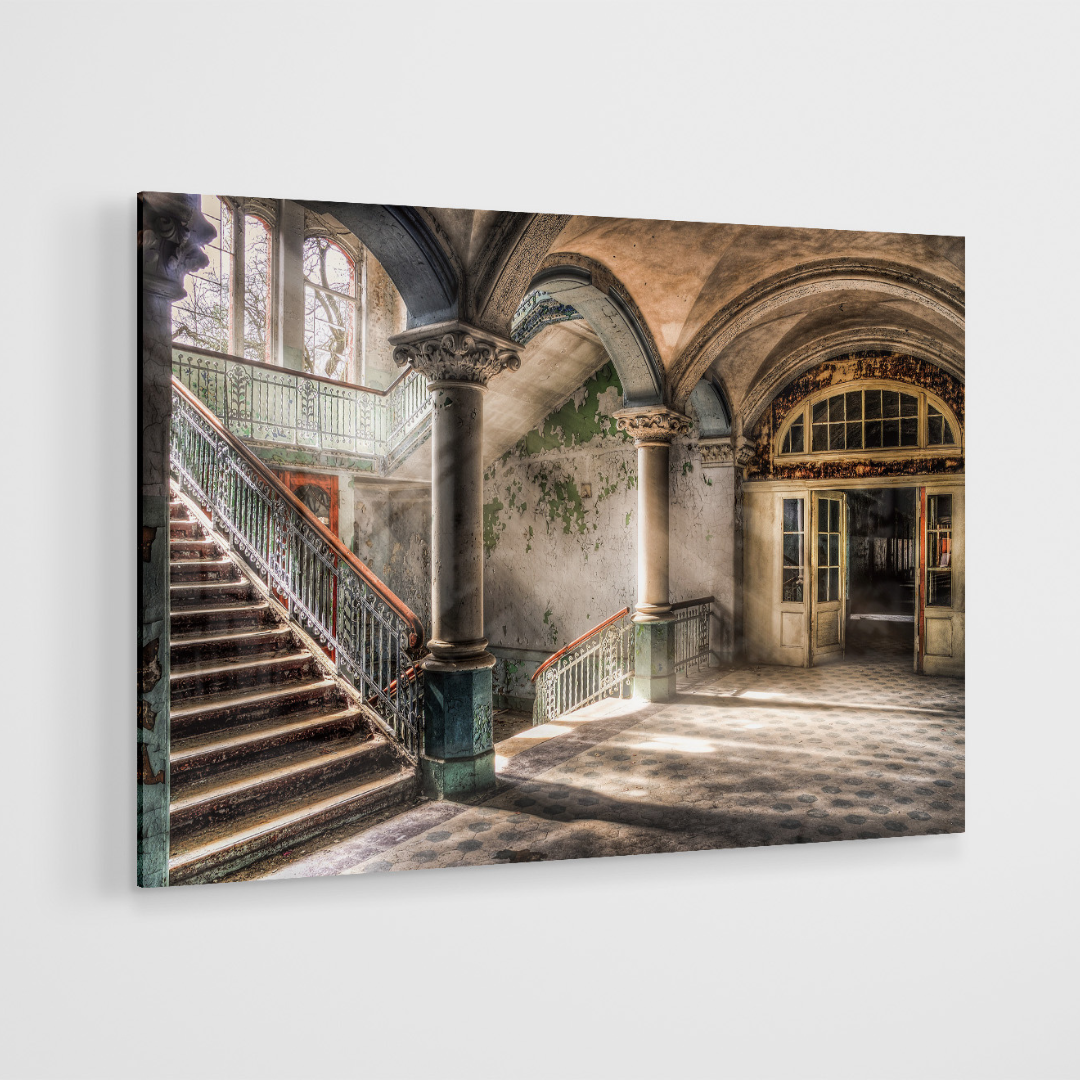 Glasschilderij - Vintage - 120x80cm