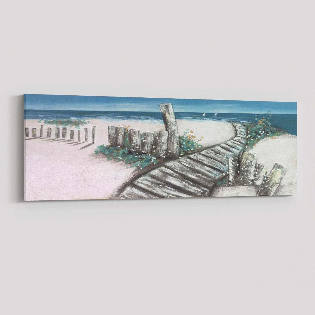 Beach wooden walkway