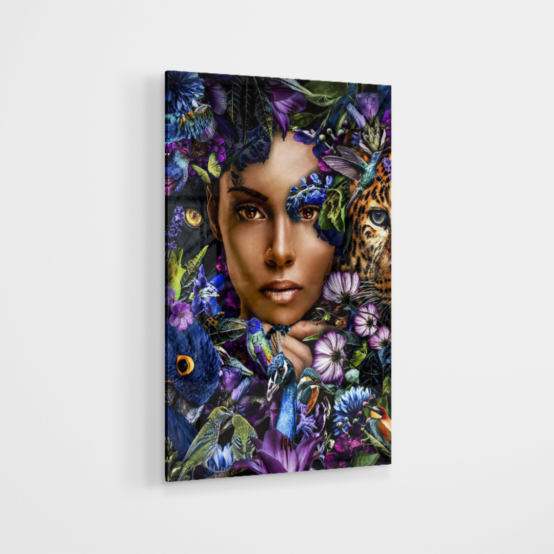 Glasschilderij - Tropical - 80x120cm