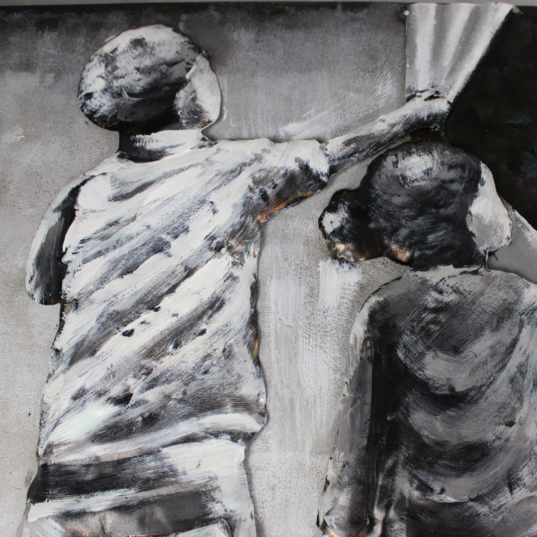 3D Schilderij Metaal - Street art – 60x150cm