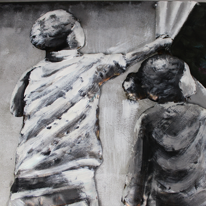 3D Schilderij Metaal - Street art – 60x150cm