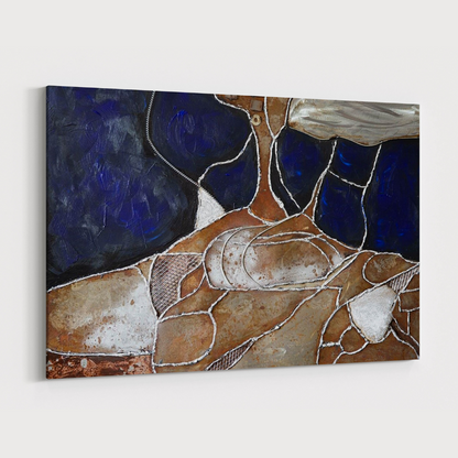 3D Schilderij Metaal - Abstract – 120x80cm