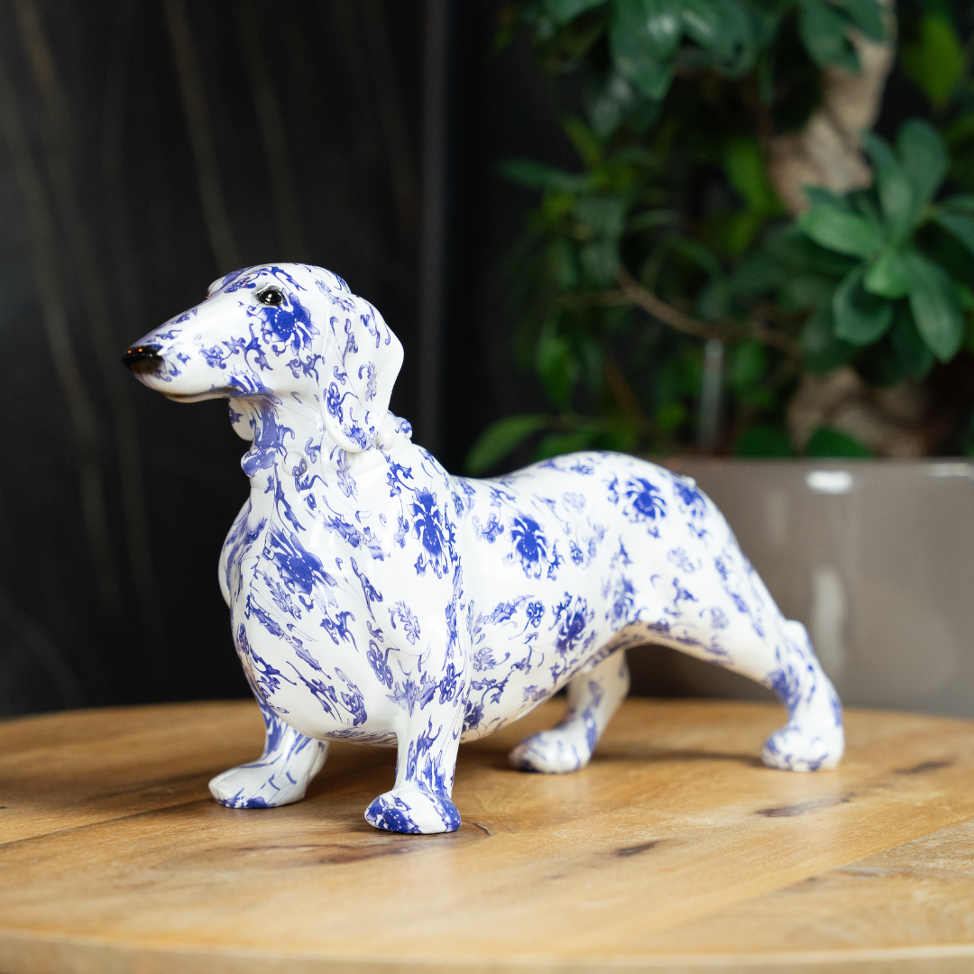Tackel - Delfts blauw - Polystone beeldje
