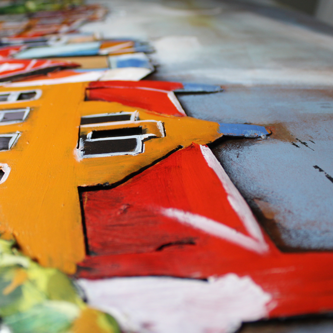 3D Schilderij Metaal - Amsterdamse grachten – 120x80cm