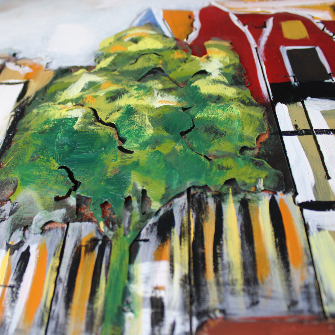 3D Schilderij Metaal - Amsterdamse grachten – 120x80cm