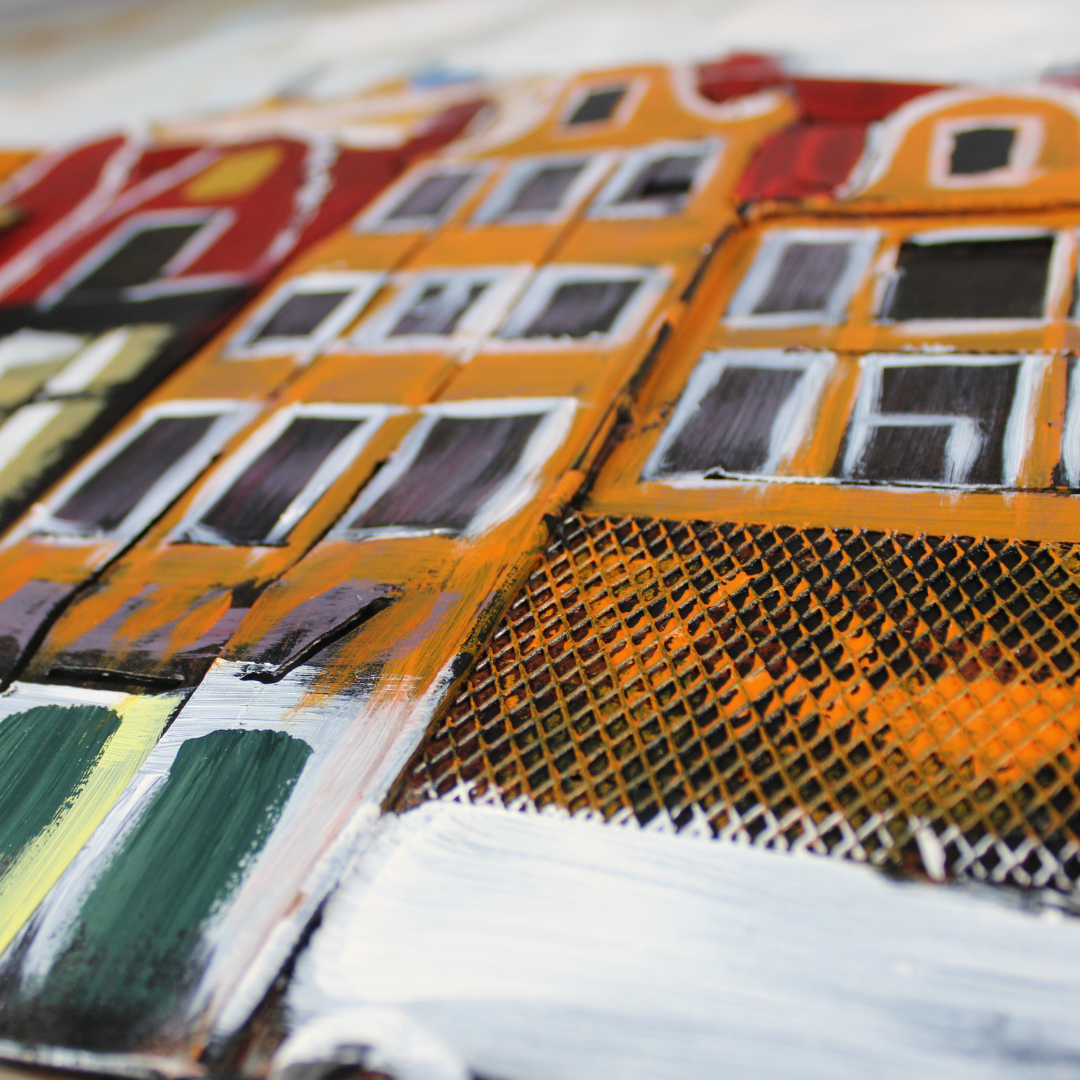 3D Schilderij Metaal - Amsterdamse grachten – 120x80cm