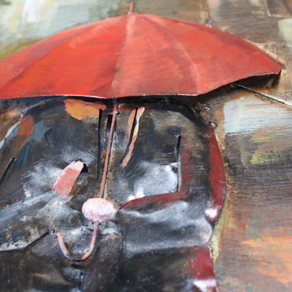 3D Schilderij Metaal - Londen – 100x100cm