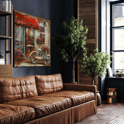 3D Schilderij Metaal - Frankrijk – 100x100cm