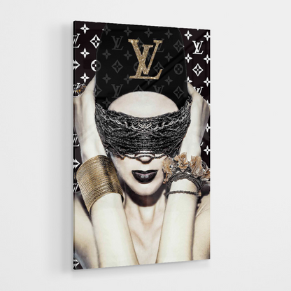 Glasschilderij – LV Woman – 120x80cm
