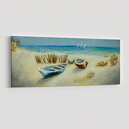 3D Schilderij Metaal - Zeezicht – 60x150cm