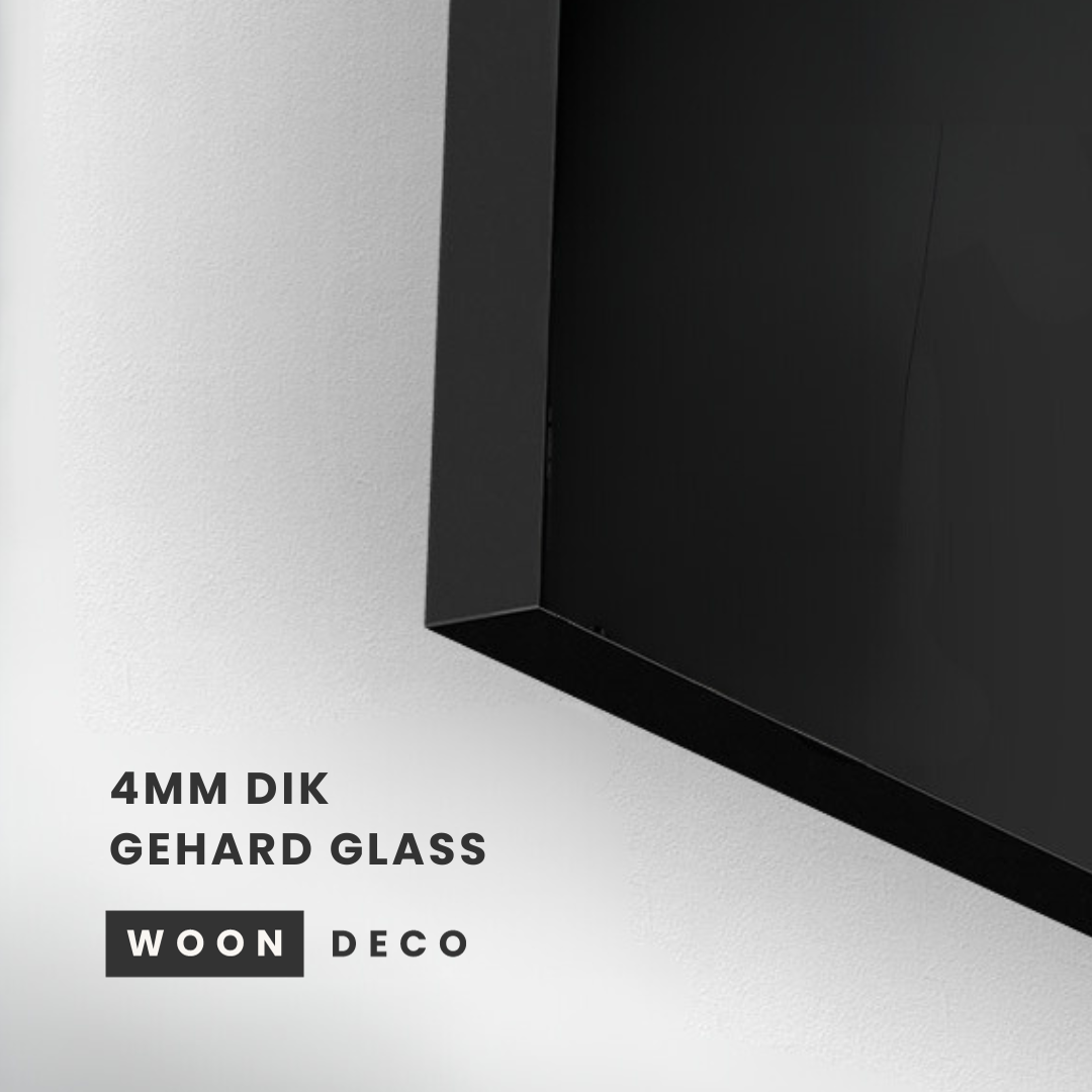 Glasschilderij - Golden Elegance - 80x120cm