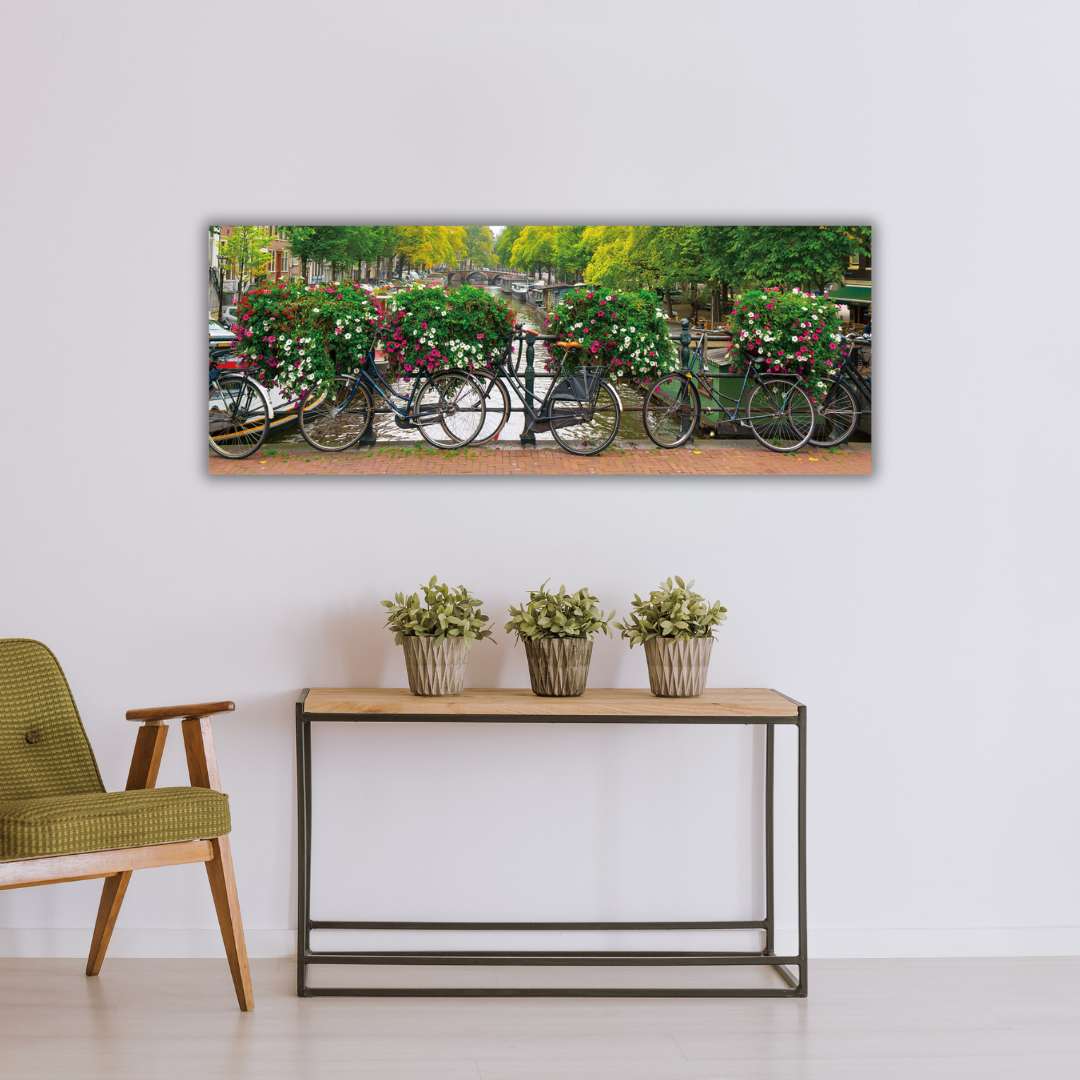 Glasschilderij - Grachten - 60x160cm
