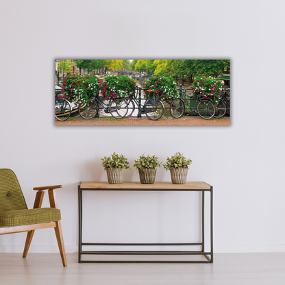 Glasschilderij - Grachten - 60x160cm