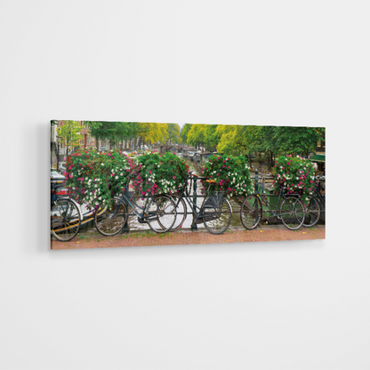 Glasschilderij - Grachten - 60x160cm