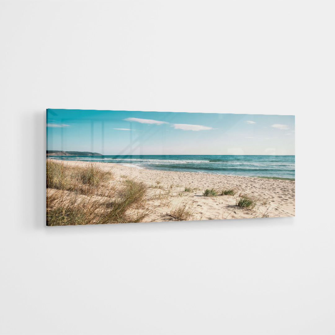 Glasschilderij - Zoutelande - 60x160cm