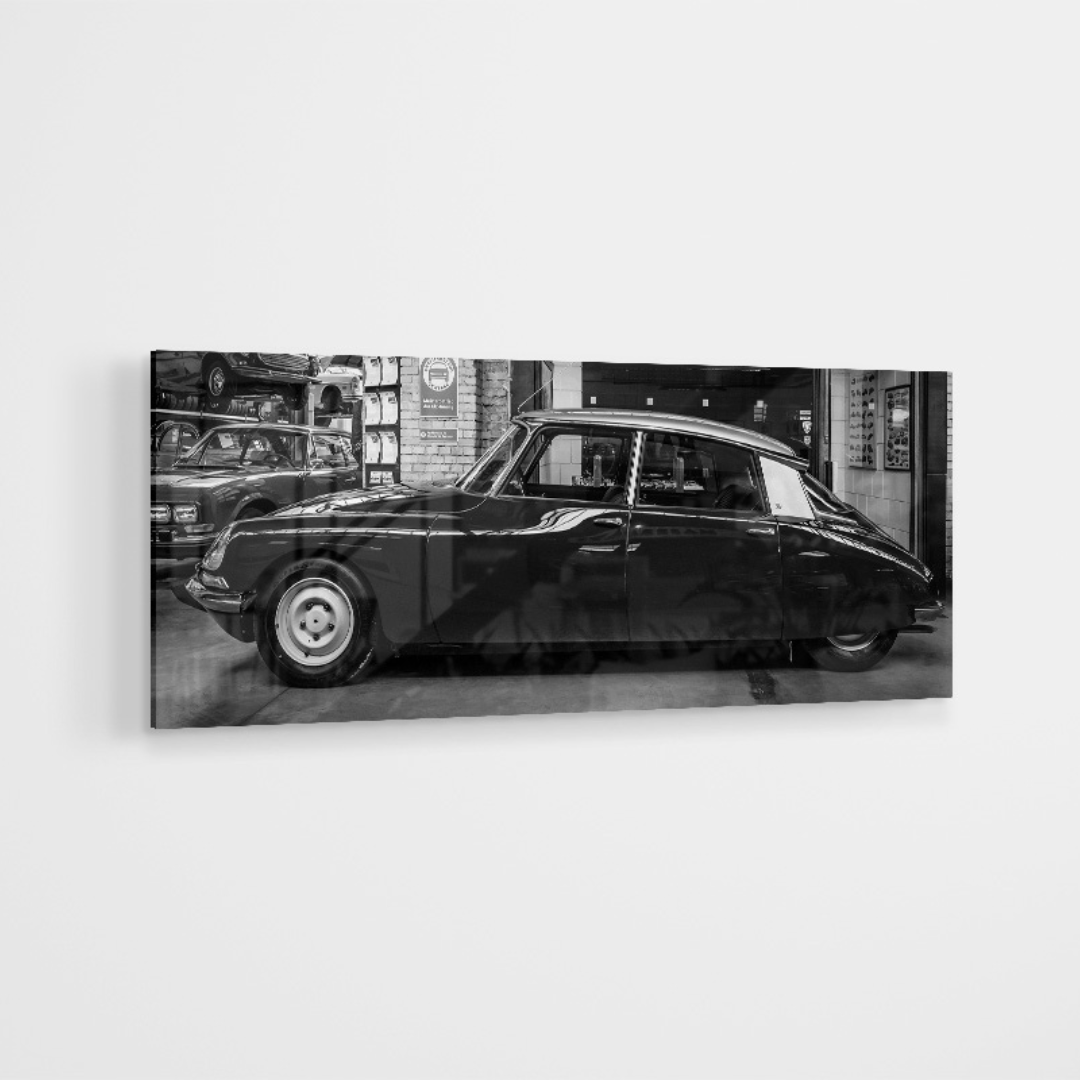 Glasschilderij - Citroën DS - 60x160cm