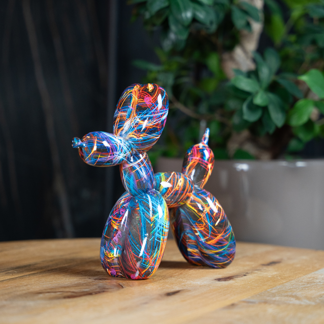 Ballonhond - Polystone beeldje