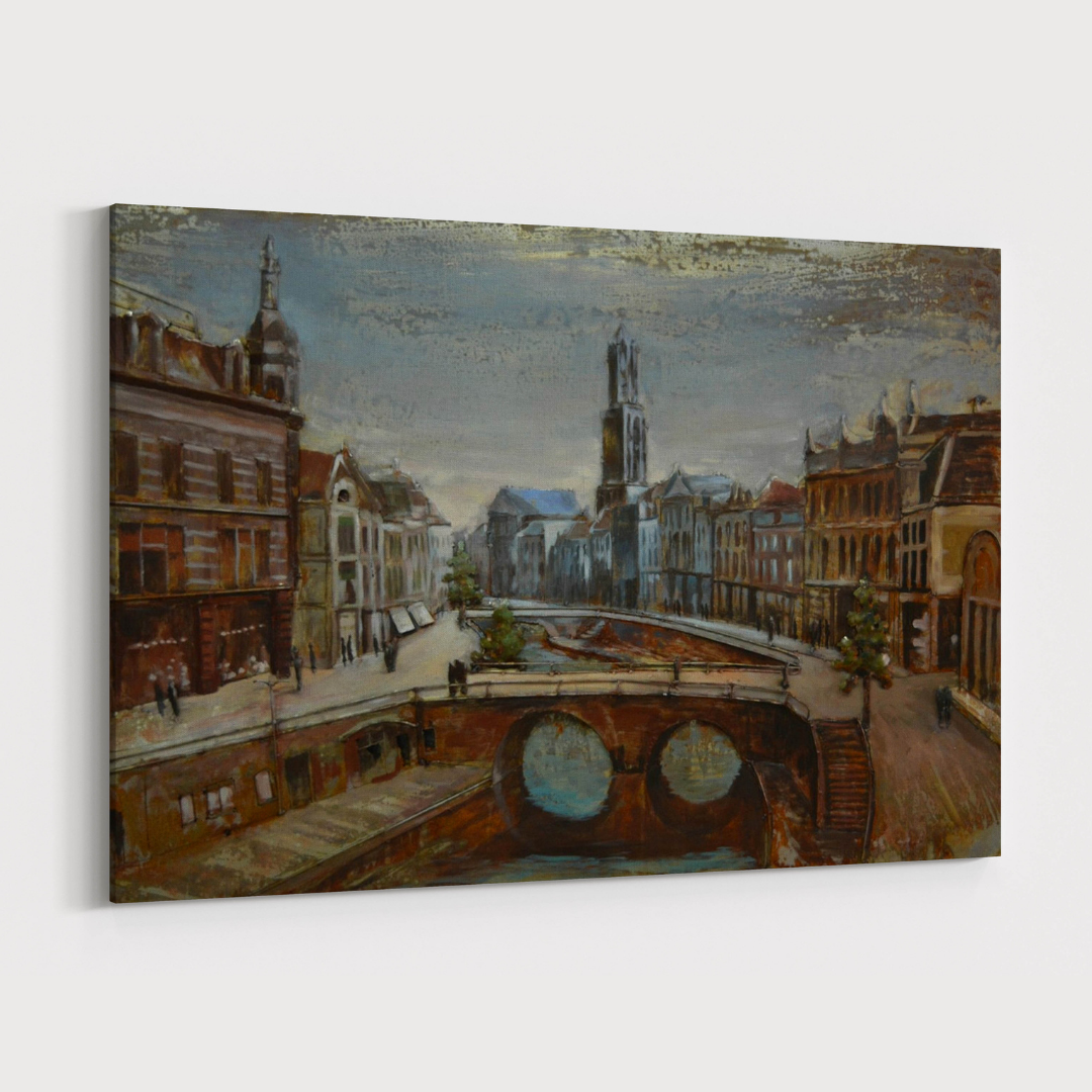 3D Schilderij Metaal - Utrecht – 120x80cm