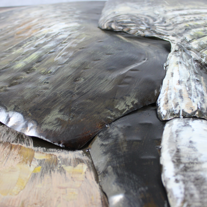 3D Schilderij Metaal - Big elephant – 100x100cm