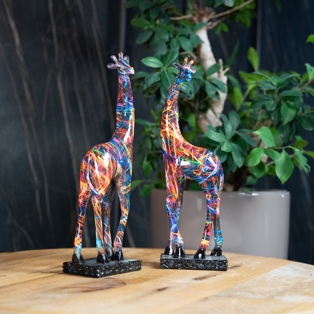 Giraffe - Polystone beeldje