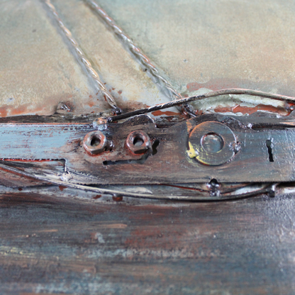 3D Schilderij Metaal - Erasmusbrug – 60x150cm